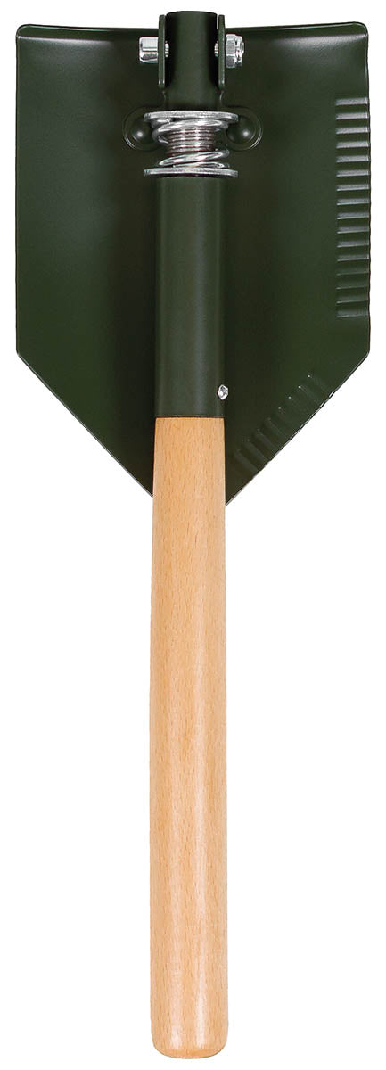 Klappspaten, Holzstiel, "Deluxe", 2-teilig