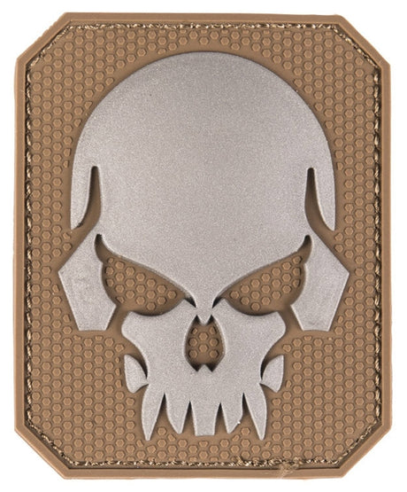 Klettabzeichen 3D skull large - dark coyote