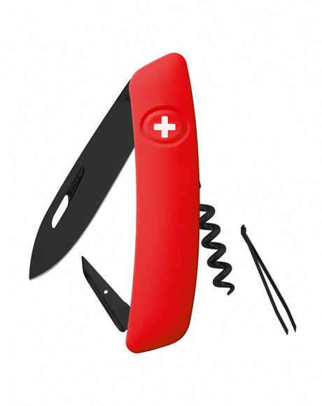 Taschenmesser allBlack D01 - leuchtrot