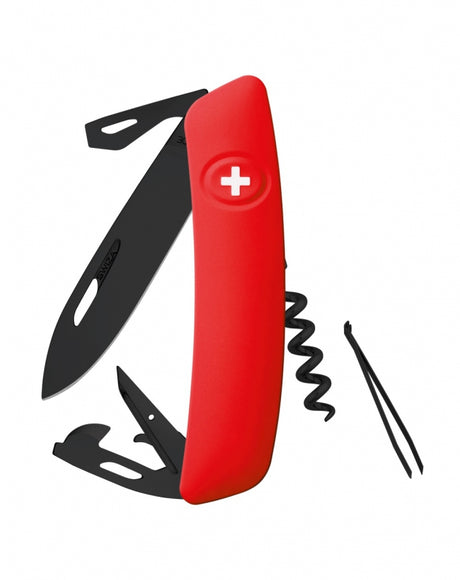 Taschenmesser allBlack D03 - leuchtrot