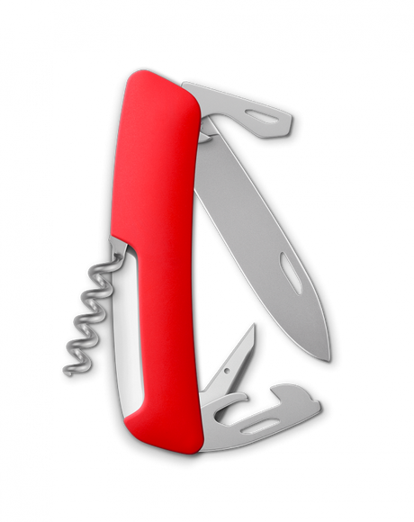 Taschenmesser D03 AllMatt - leuchtrot