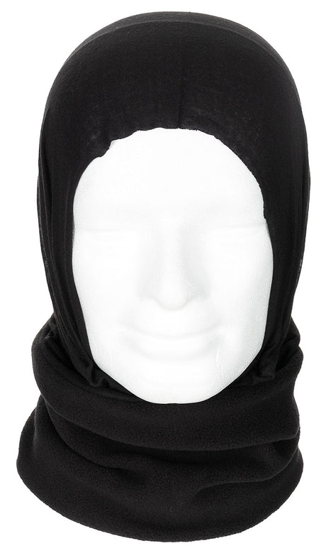 Rundschal, Fleece, schwarz