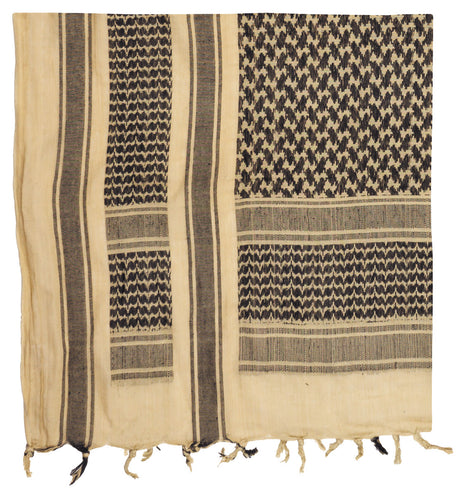 Halstuch, "Shemagh", sand-schwarz