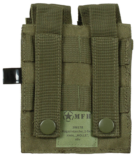 Magazintasche, 2-fach, klein, "MOLLE", oliv
