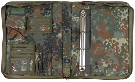 Schreibmappe, flecktarn, A4