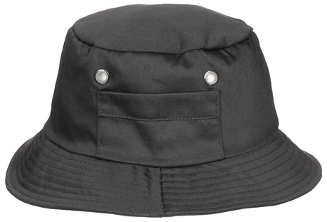 Schlapphut (Fischermütze), kleine Seitentasche, schwarz