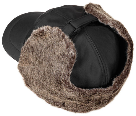 Winter Cap, "Trapper", schwarz