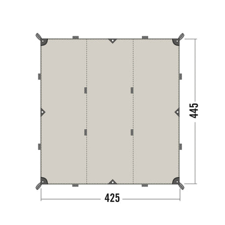 Tatonka - Tarp 1 TC sand beige (425 x 445cm)