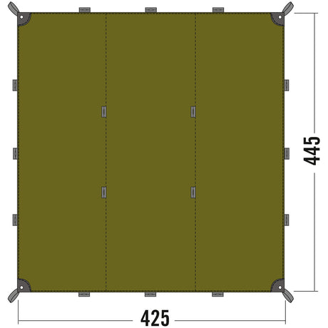 Tatonka - Tarp 1 light oliv (425 x 445cm)