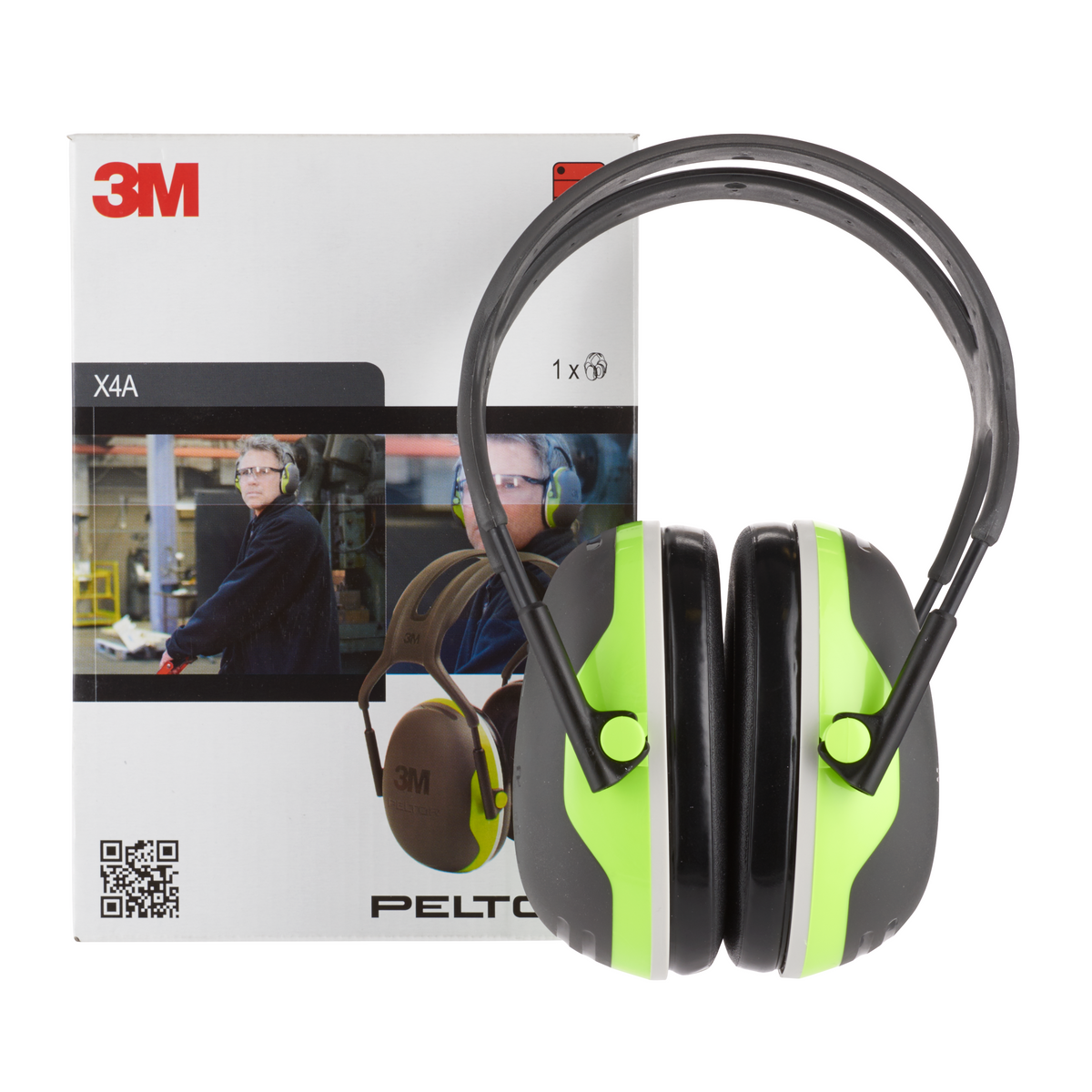 3M Peltor - Kapselgehörschützer, X4A, neongelb, SNR = 33 dB
