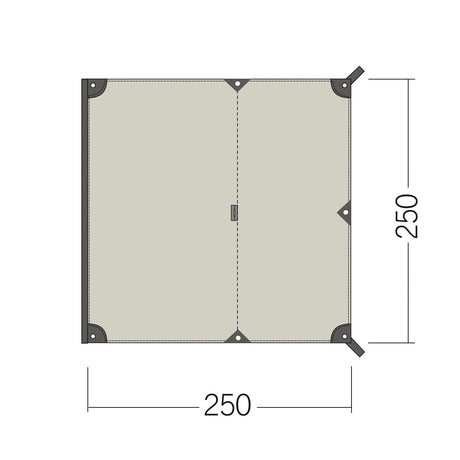 Tatonka - Van Tarp TC 250 x 250 cm (Sonnensegel für Camping Bus)