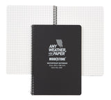 Modestone - Wasserfester Notizblock 148x210mm, 50 Blatt (schwarz)