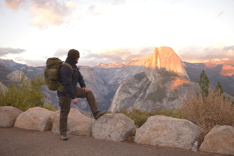 Wandern, Natur, Person, Tasche, Rucksack