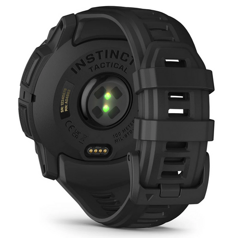 Instinct 3 – 50 mm AMOLED Tactical Schwarz mit Silikon-Wechselarmband 22 mm