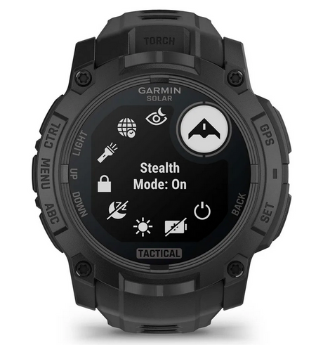 Instinct 3 – 50 mm Solar Tactical Schwarz mit Silikon-Wechselarmband 22 mm