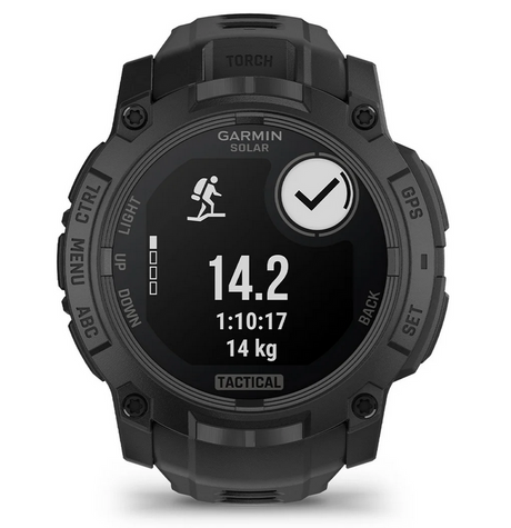 Instinct 3 – 50 mm Solar Tactical Schwarz mit Silikon-Wechselarmband 22 mm