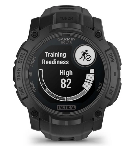 Instinct 3 – 50 mm Solar Tactical Schwarz mit Silikon-Wechselarmband 22 mm