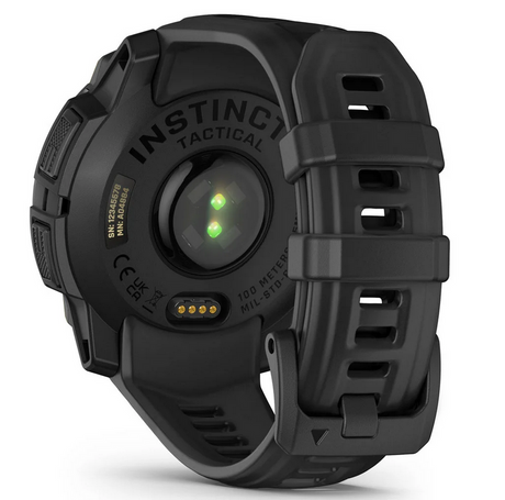 Instinct 3 – 45 mm Solar Tactical Schwarz mit Silikon-Wechselarmband 22 mm