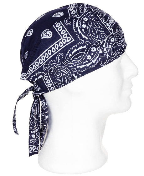 Headwrap, paisley-navyblau