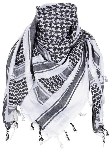 Halstuch, "Shemagh", schwarz-weiss