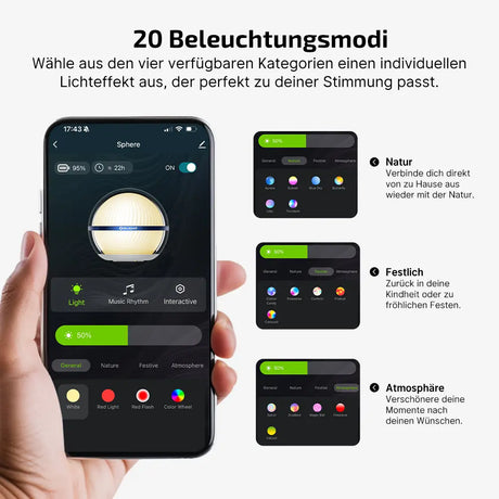 Olight - Sphere C mit App Steuerung (weiss)
