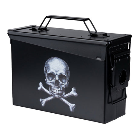 Munitionskiste Kal. 30mm - Skull and Bones (schwarz)