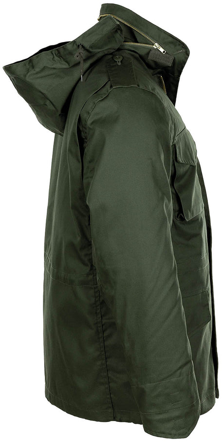 Parka, Jacke, militärgrün, Reißverschluss, Kapuze
