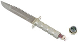 Taktische messer, feststehende Klinge, gezahnte Kante, Militärmesser, Kompass Zubehör, Taktischer messer, feststehendes messe