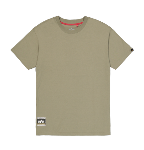 Tee, T-Shirt, Beige, Kurzarm, Label