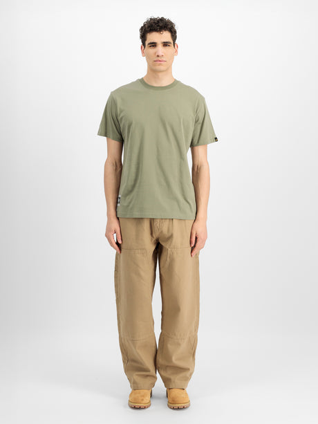 T-Shirt, Khaki, Olive, Kurzarm, Basic