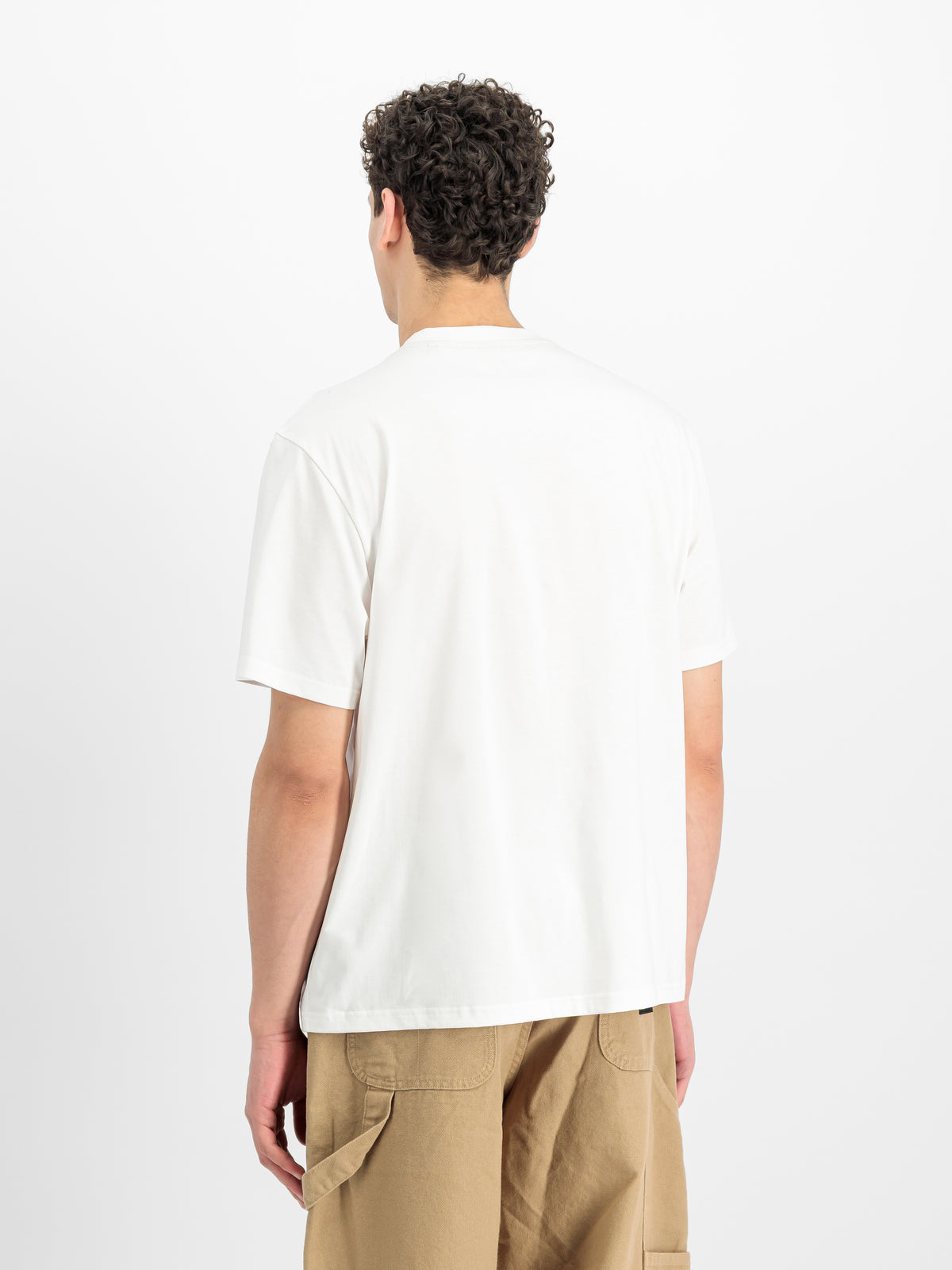 T-Shirt, Kurzarm, Weiß, Rundhals, Baumwolle