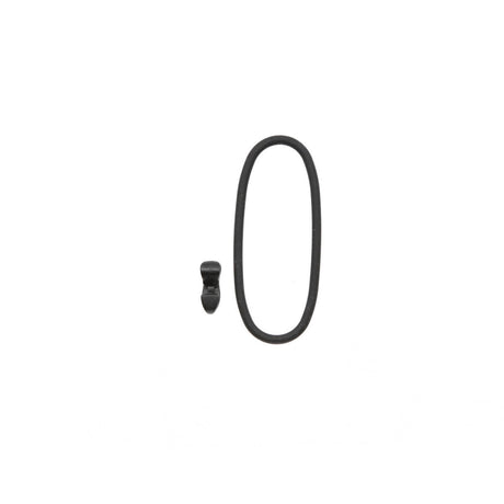 ovaler Ring, Ohrring-Hoop, schwarzes Metall, kleiner Verschluss, Piercing-Zubehör