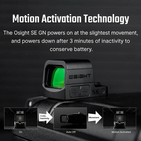 Olight - Leuchtpunktvisier SE GN MR (schwarz)