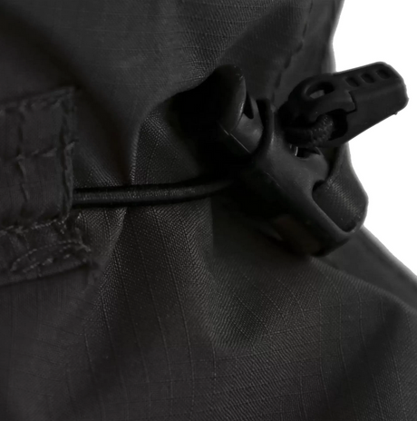 Garnung, Kordelzug, Schnalle, Nylon, Schwarz