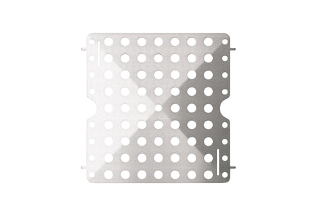 metall, perforiert, Bohrschablone, Edelstahl, Flachplatte