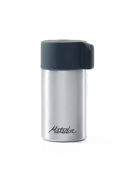 Thermos, Edelstahl, Silber, Deckel, Matador