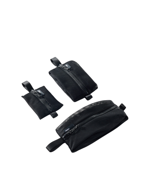 Mini Taschen, Reißverschluss-Taschen, Schwarze Taschen, Netztaschen, Reisezubehör