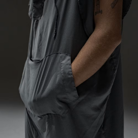 overall-appearance, pocket, sleeve, black, jumpsuit