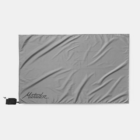 schirmtuch, matador, silber, klar, tasche