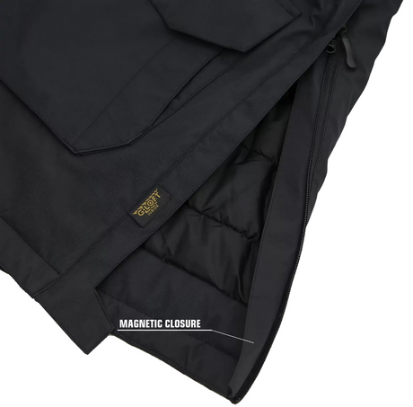 Jacke, Dunkel, Magnetverschluss, Innenfutter, Reißverschluss