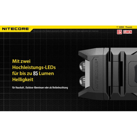 LED, Taschenlampe, Hochleistungs, 85 Lumen, NITECORE