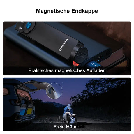Arkfeld Pro Taschenlampe mit UV Licht, Laser und Weisslicht (schwarz)