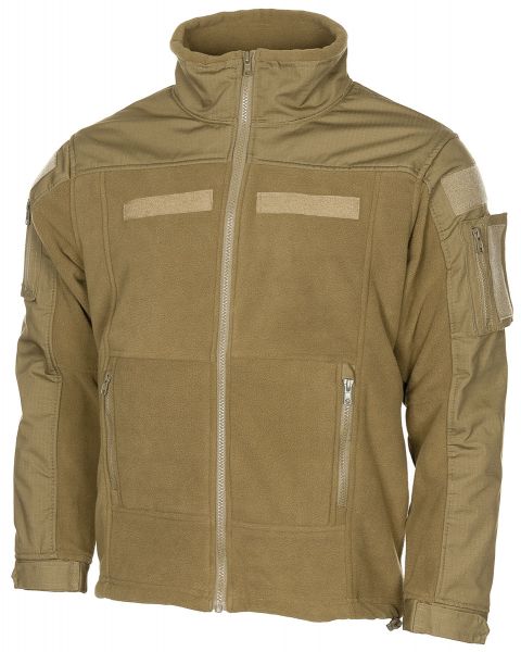 Fleece-Jacke, &quot;Combat&quot;, coyote tan