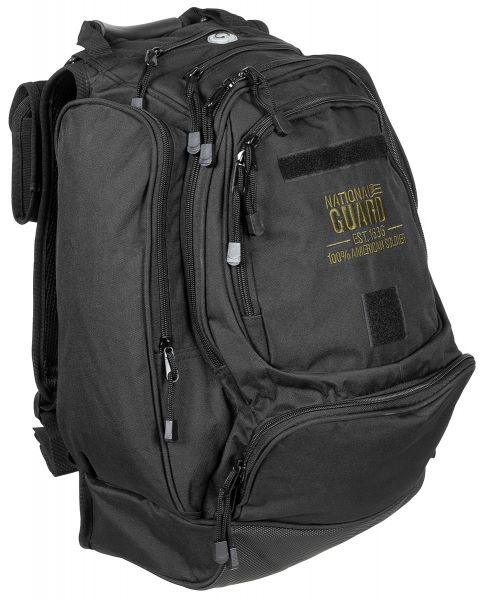 US Rucksack, &quot;NATIONAL GUARD&quot;, schwarz