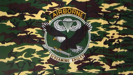 Fahne &quot;Airborne - Screaming Eagles&quot;