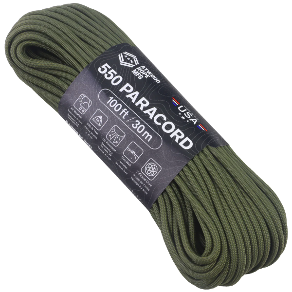 Atwood Rope MFG - 550 Paracord 30m (oliv)