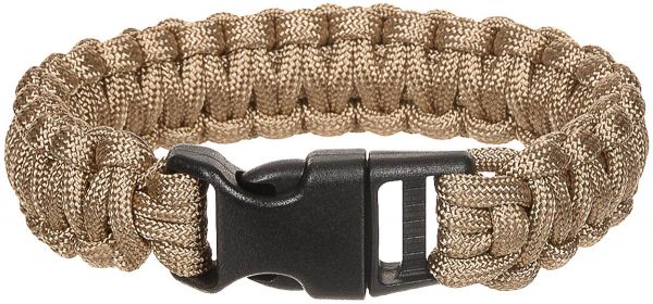 Armband, &quot;Parachute Cord&quot;, coyote tan, Breite ca. 2,3 cm