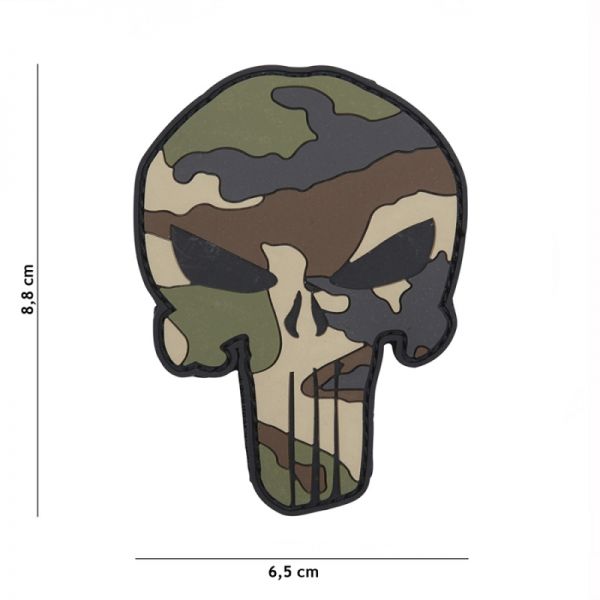 Klettabzeichen Punisher - french camo