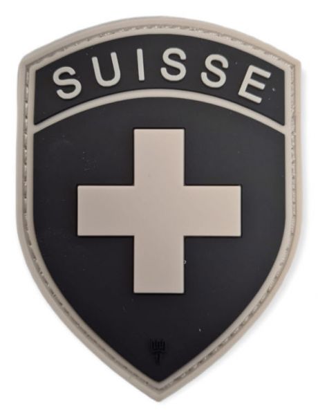 Klettabzeichen Suisse - schwarz