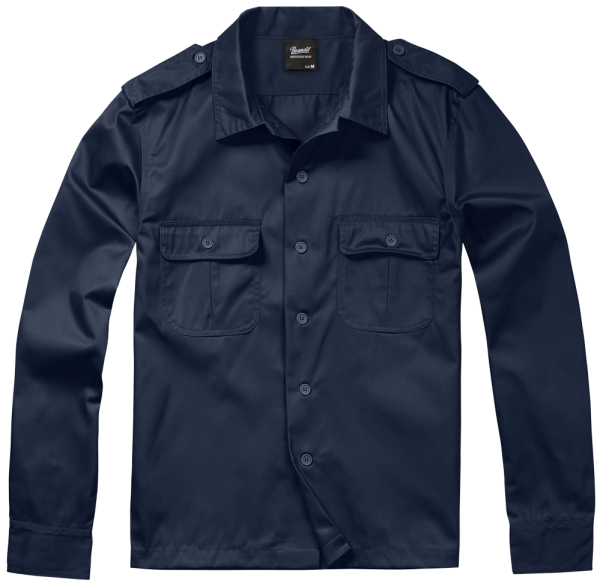 Brandit - US Shirt Long Sleeve navy